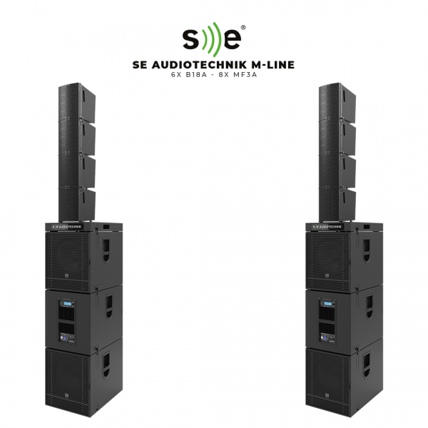 Se Audiotechnik M-Line 6xB18A x 8xMF3A Sistem